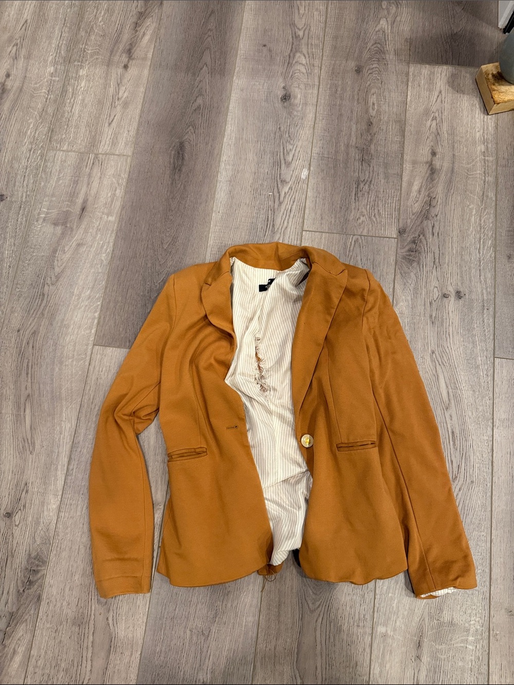 Premise Burnt Orange Single-Button Blazer